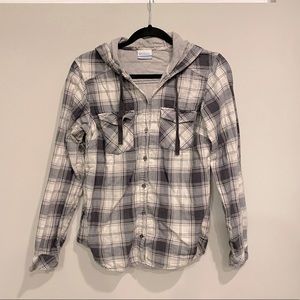 EVERYTHING $6/Columbia Hooded Flannel Shirt
